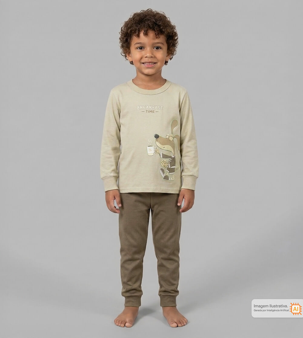 Conjunto Pijama Café da Manhã