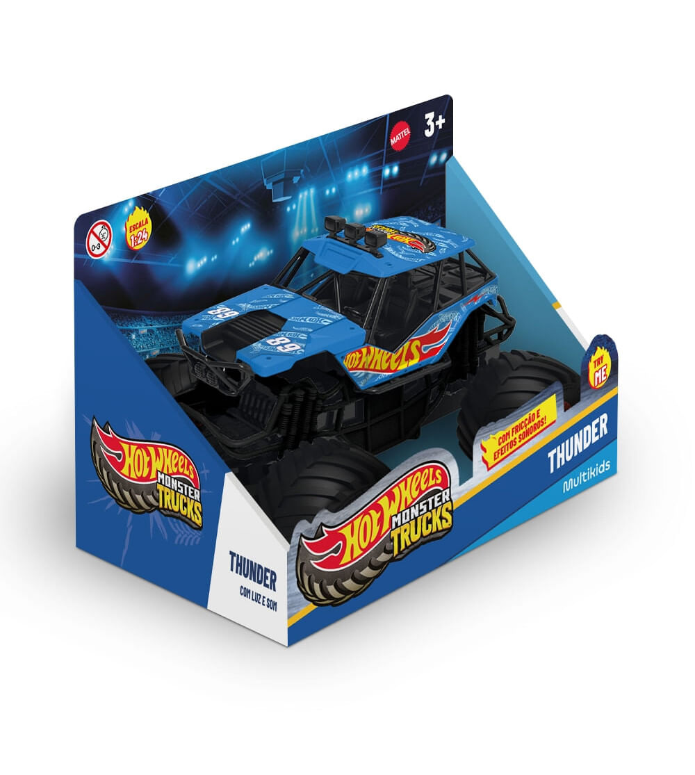 Carrinho Monster Trucks Thunder Hot Wheels