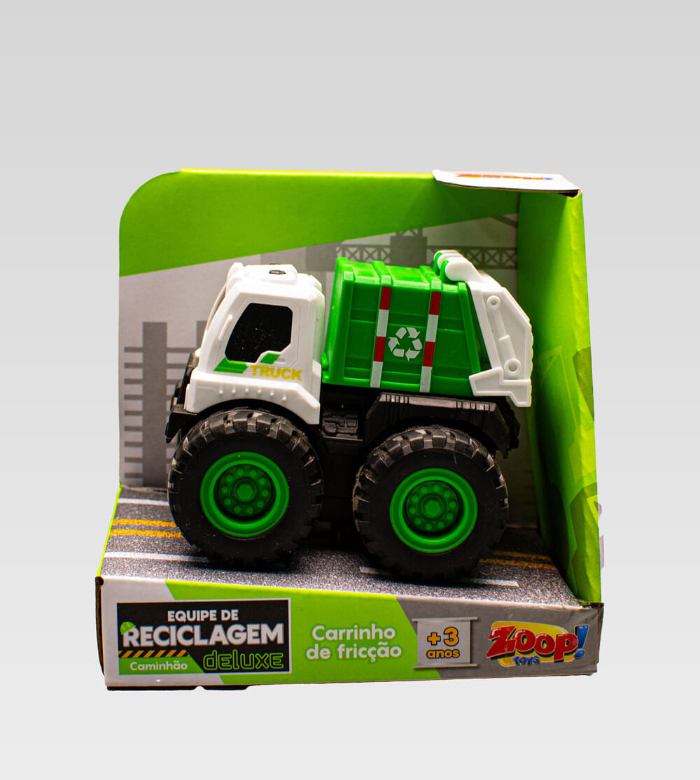 Mini Caminhão Equipe de Reciclagem