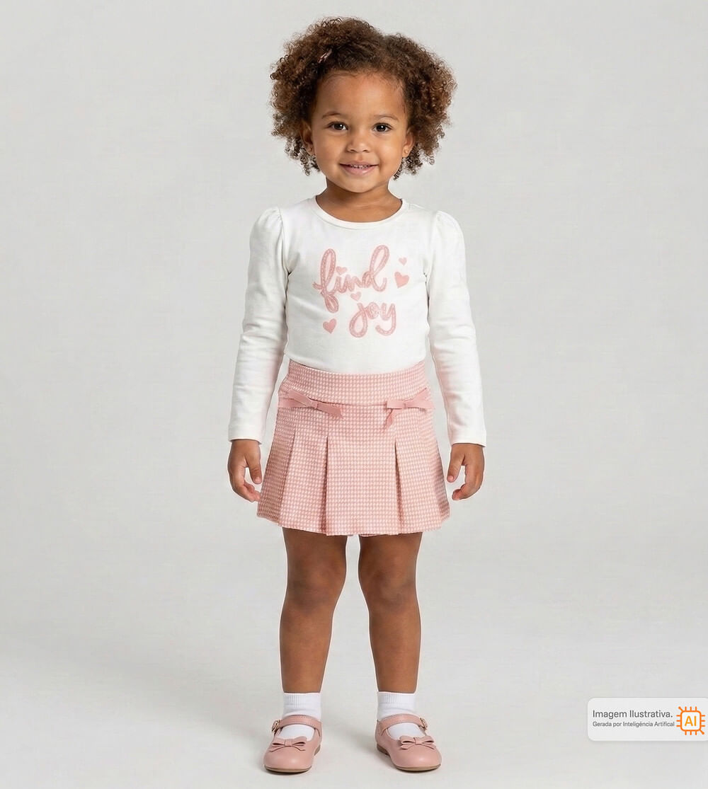 Conjunto Encontre Alegria Rosa