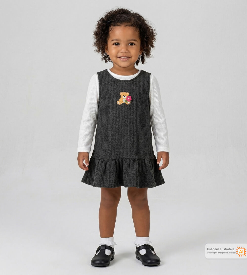 Salopete/Blusa Ursinha