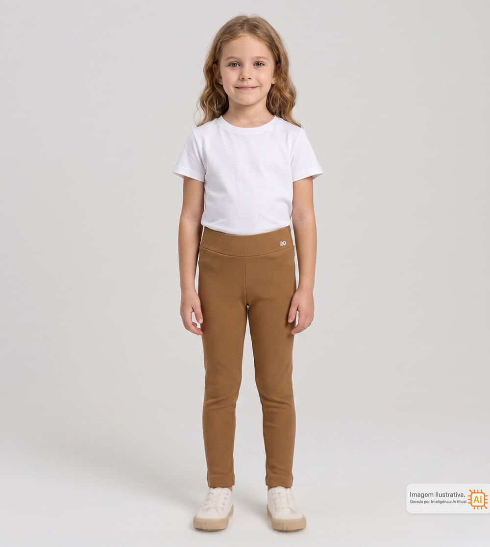 Calça Legging Molecotton Marrom