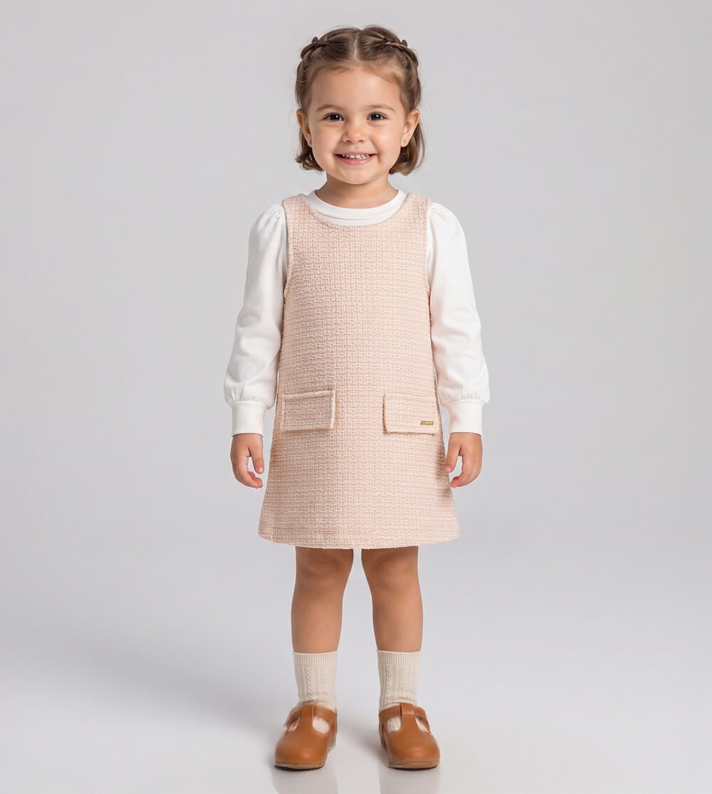SalopeteBlusa Tweed Rosa