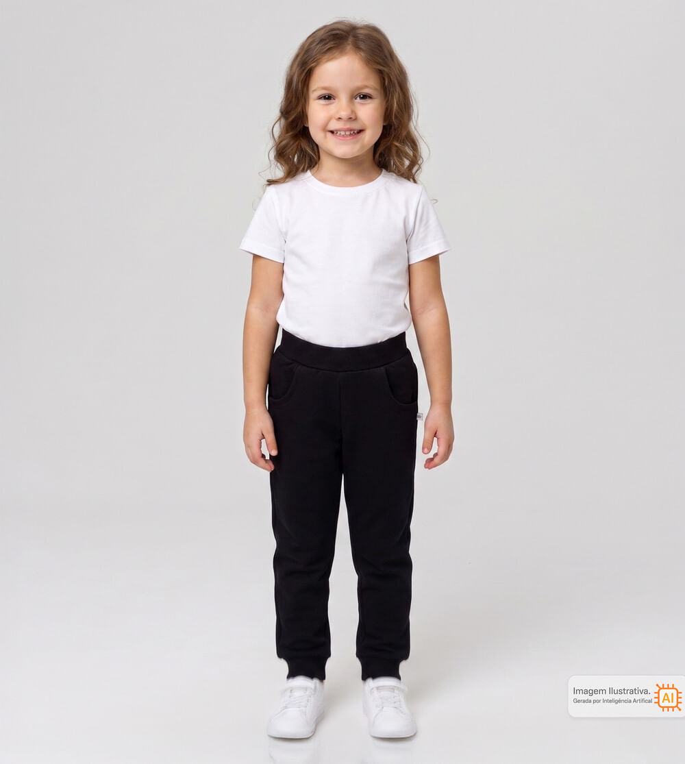 Calça Moletom Basic Preta