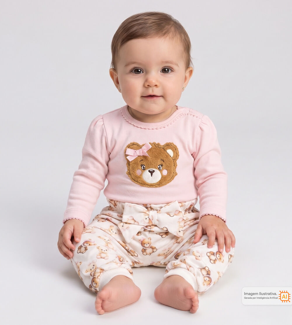 Conjunto Body Ursinhas Fofinhas