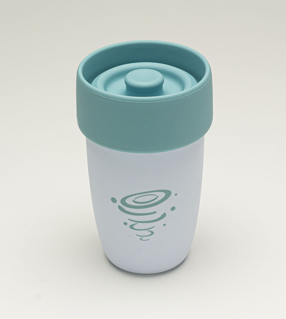 Copo de Treinamento em Silicone 360 Azul 240ml Twibex
