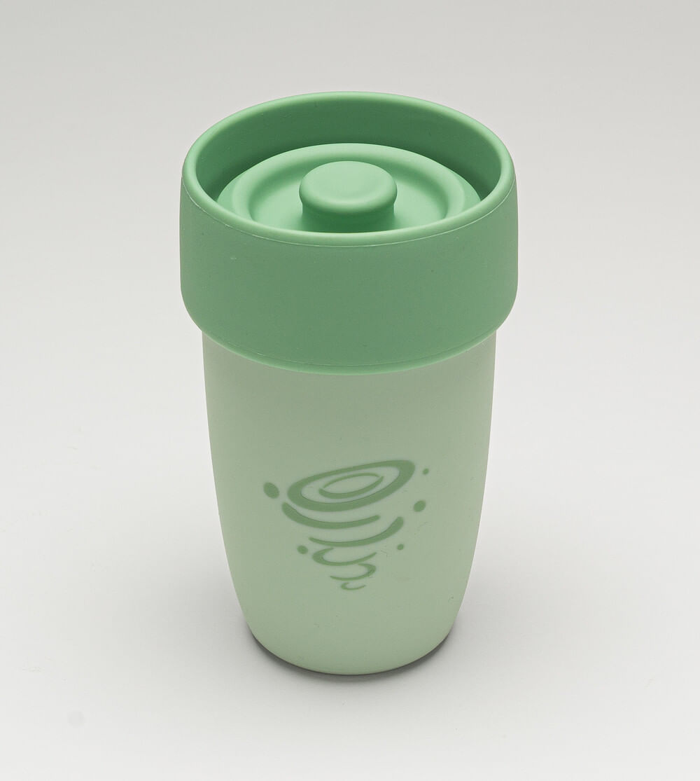 Copo de Treinamento em Silicone 360 Verde 240ml Twibex