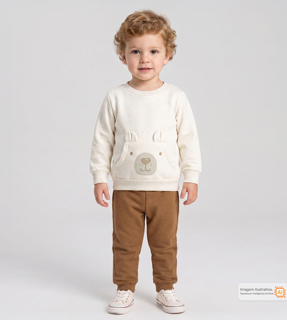 Conjunto Moletom Urso