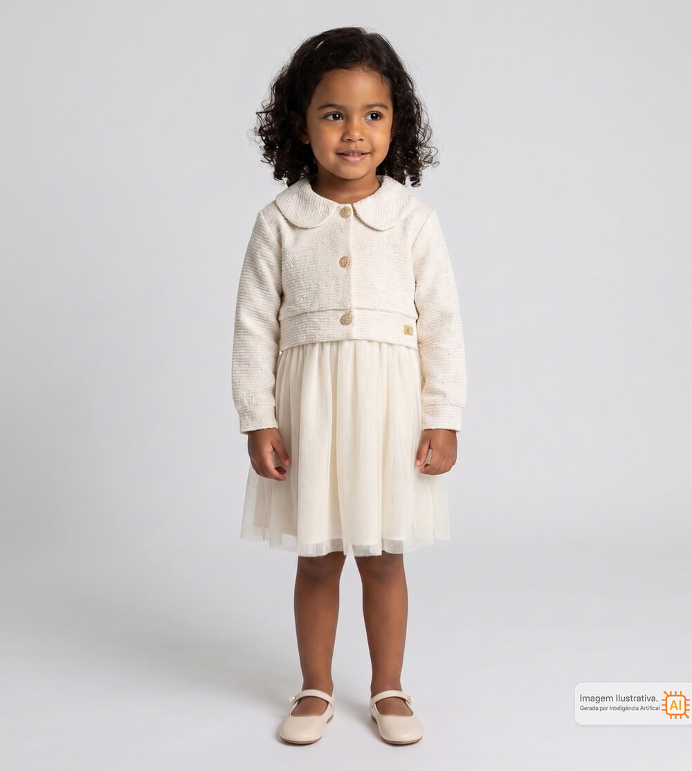 Vestido com Casaco Princesa