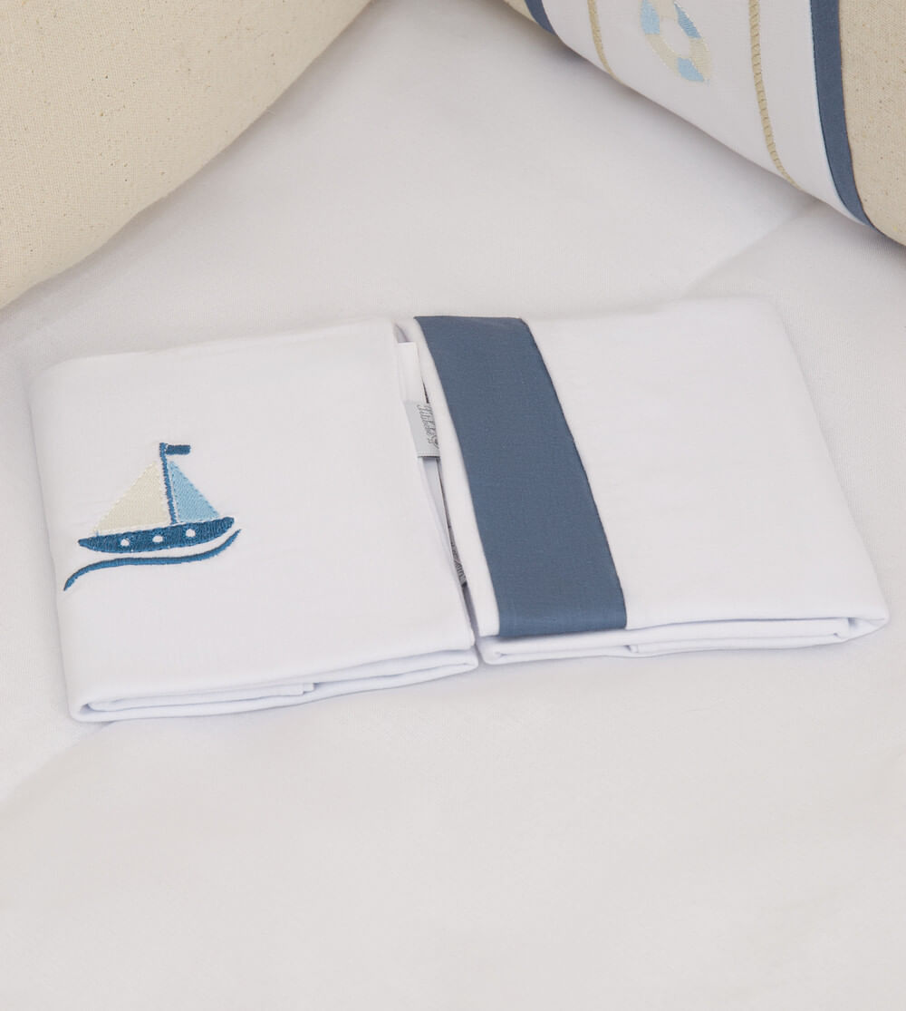 Kit Fronha Linho Náutico com 2 Peças