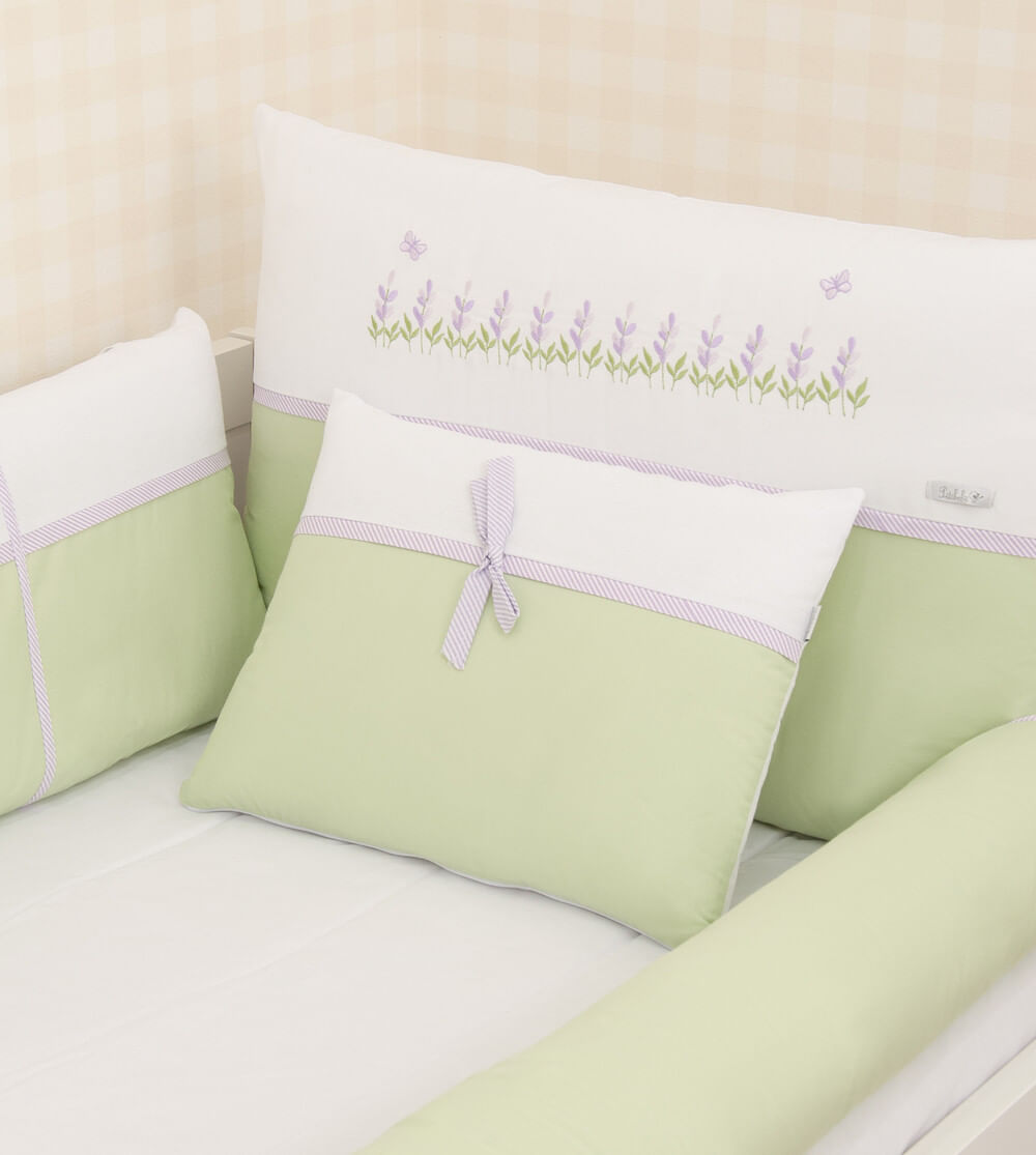 Kit de Berço Lavanda Pop com 5 Peças