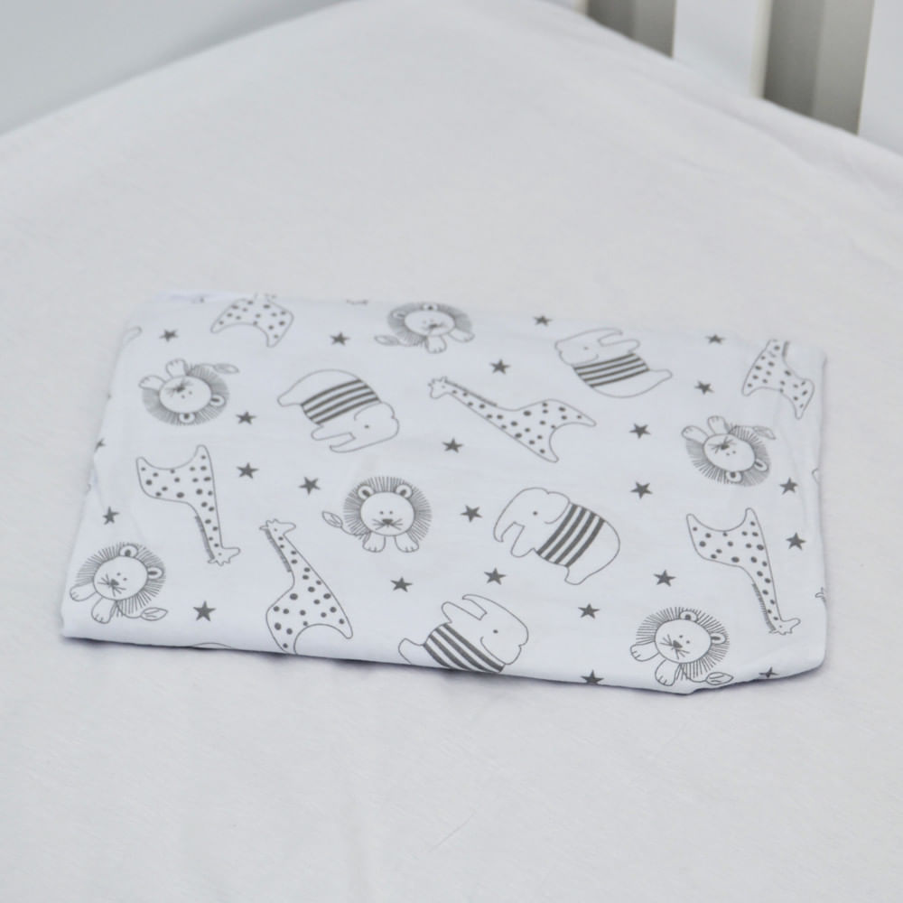 Jogo de Lençol para Mini Berço Safari 103 x 78 cm