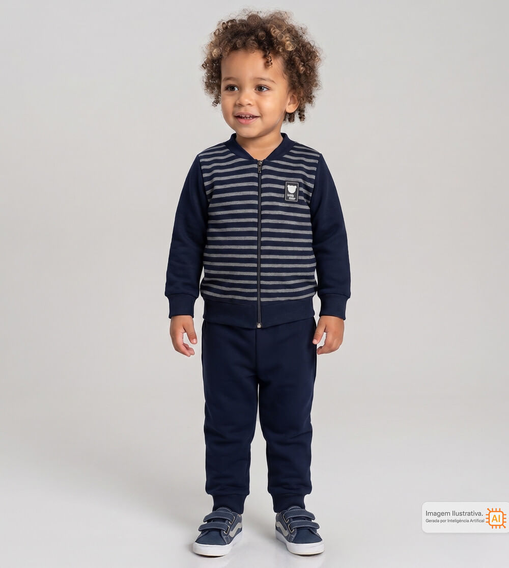 Conjunto Moletom Pequeno Urso
