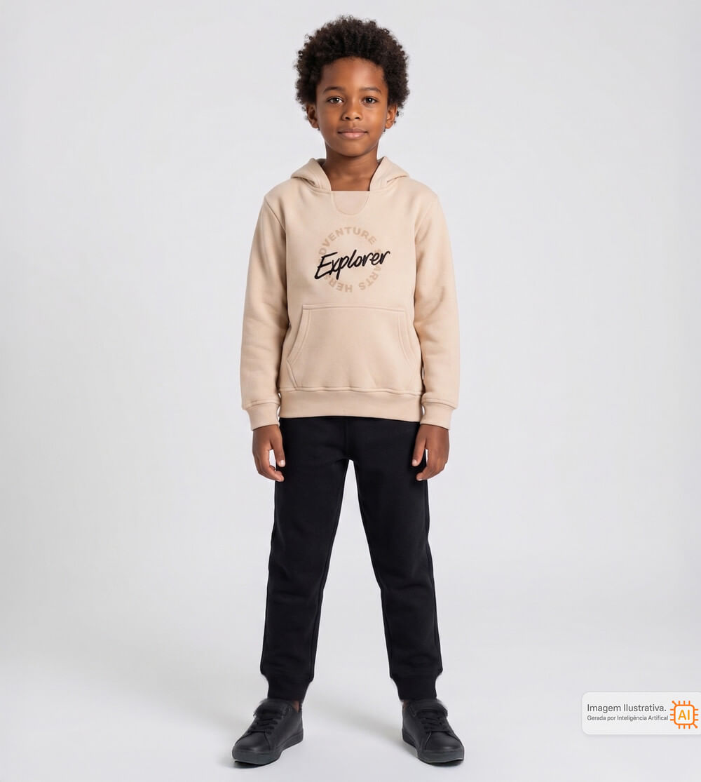 Conjunto Moletom com Capuz Explorer