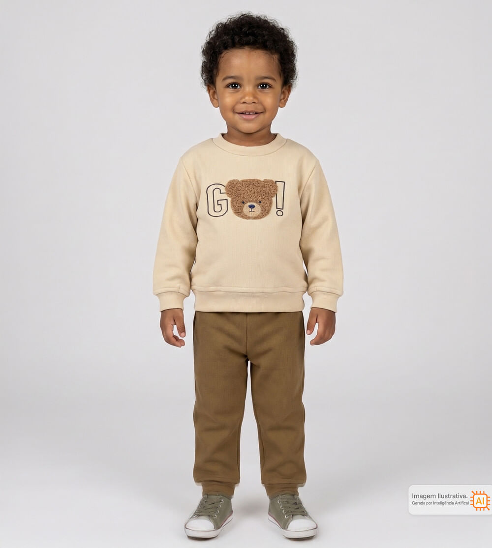 Conjunto Moletom Urso