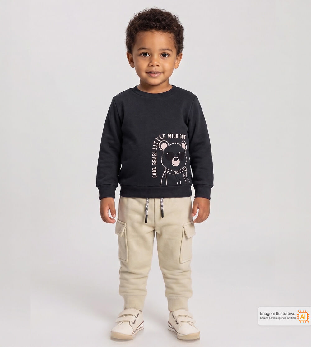Conjunto Moletom Pequeno Selvagem
