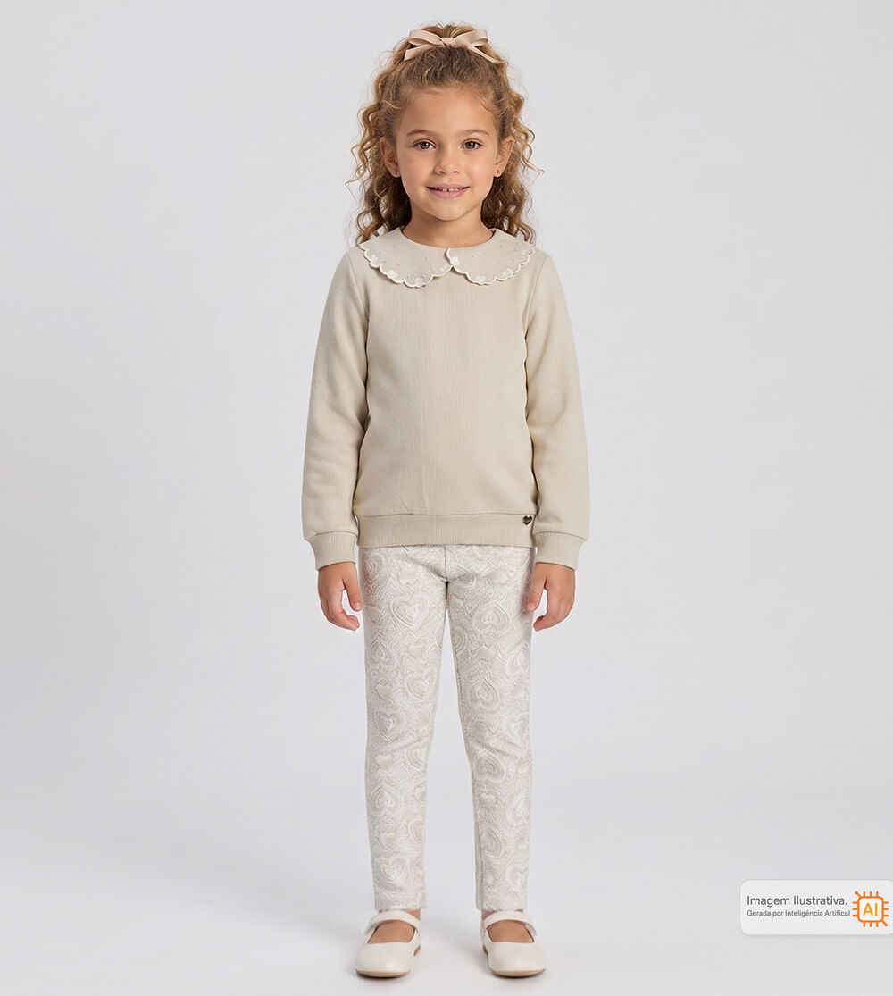 Conjunto Moletom Corações