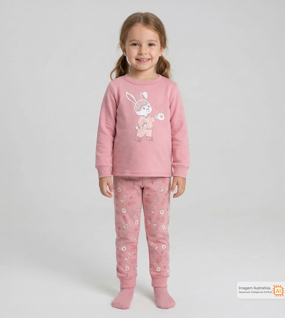 Conjunto Pijama Boa Noite Coelhinha