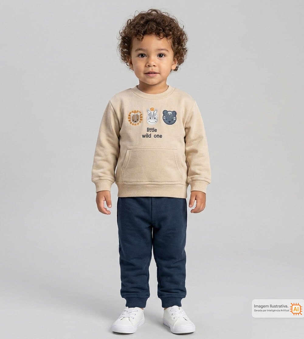 Conjunto Moletom Pequeno Selvagem