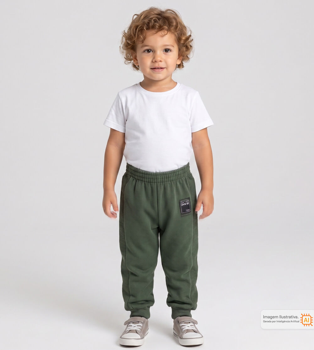 Calça Moletom Básica Verde