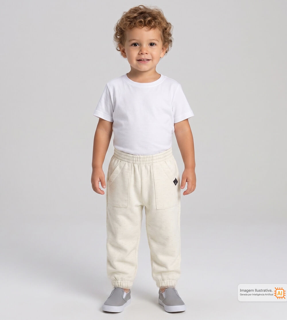 Calça Moletom Básica Linho