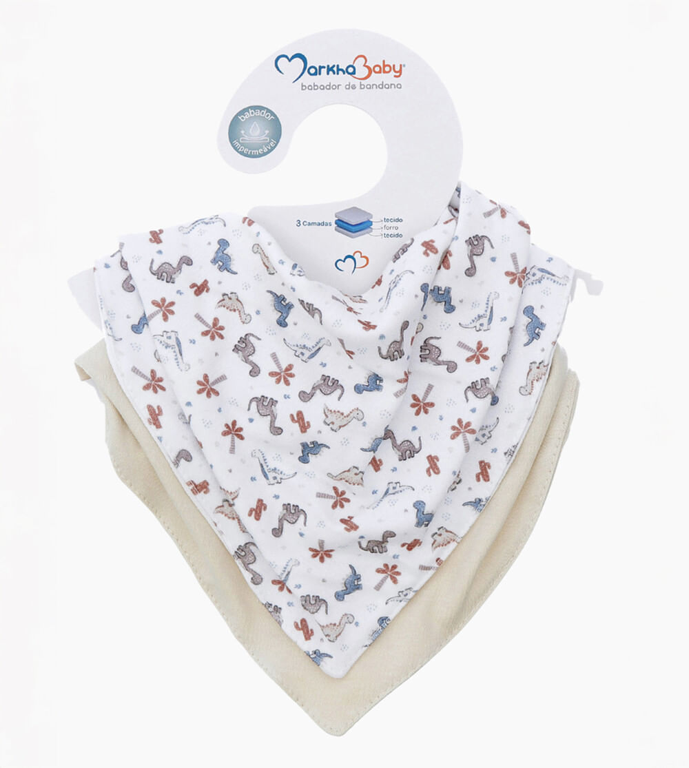 Babador Bandana 2 Unidades Dino