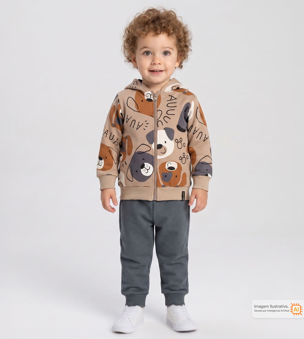 Conjunto Moletom Cachorrinho