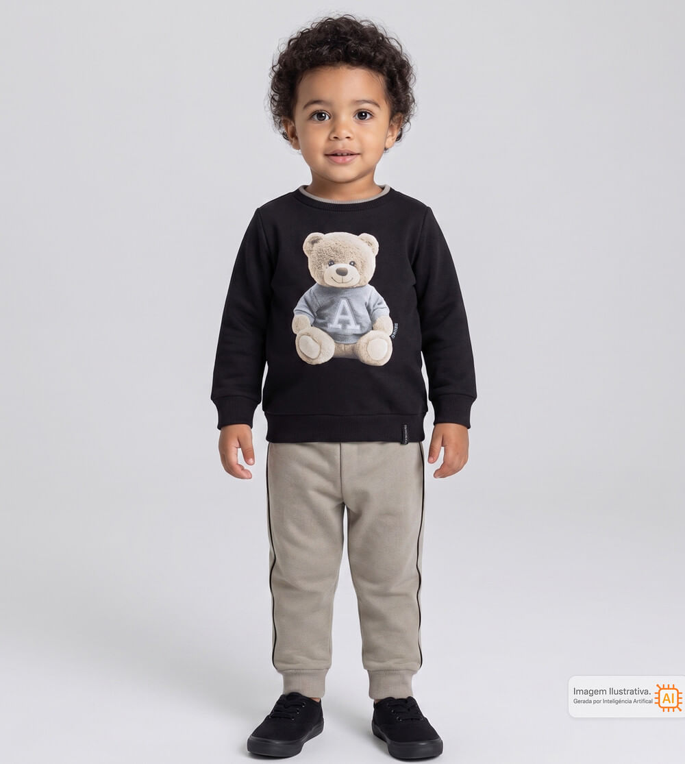 Conjunto Moletom Urso