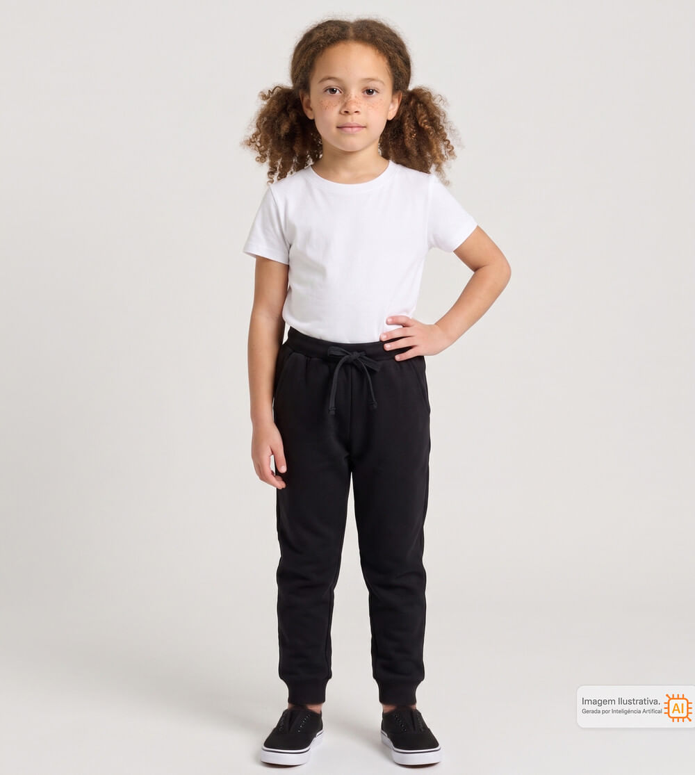 Calça Moletom Basic Preta