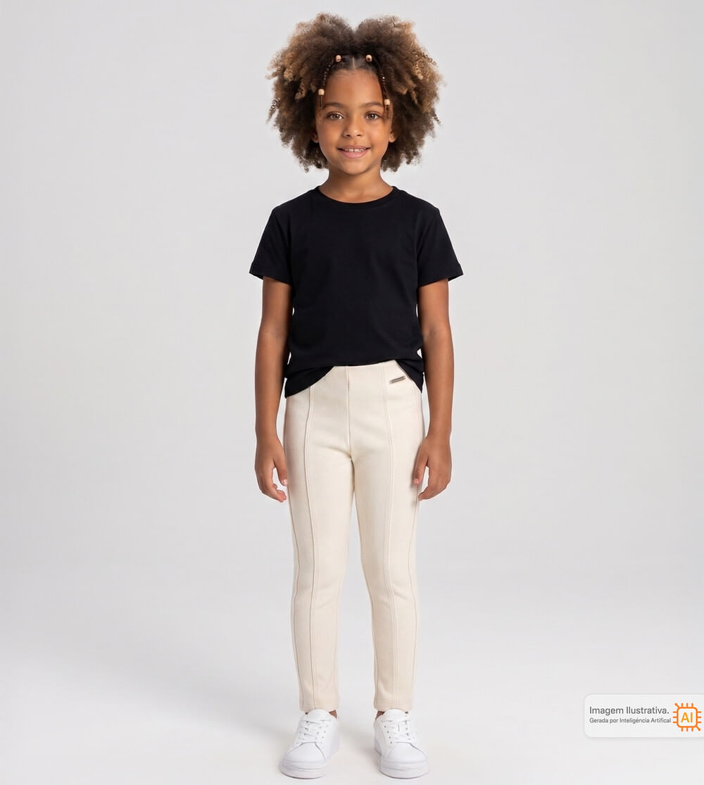 Calça Legging Malha Flannel