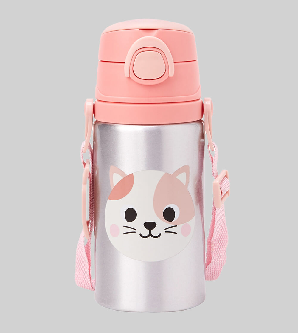 Garrafinha Alumínio Zoo Gato 450ml