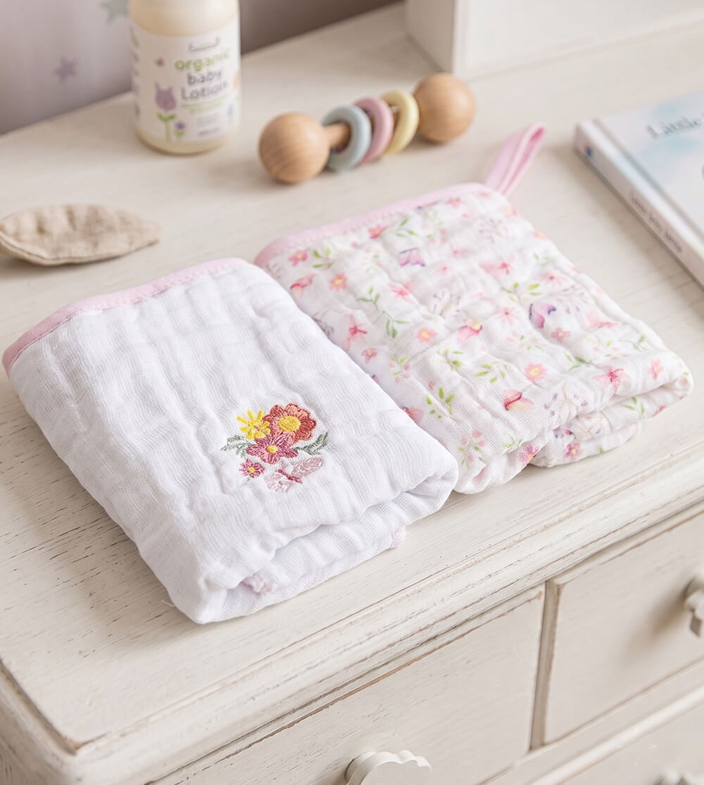 Kit Paninho de Boca Soft com Bordado 2 unidades